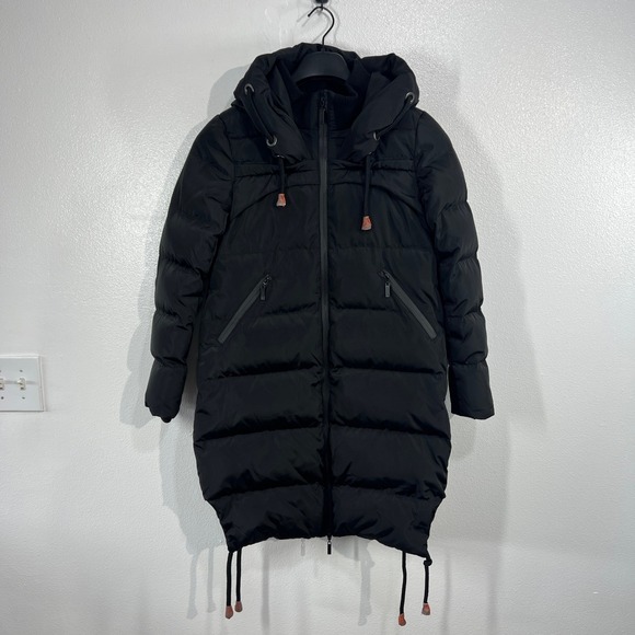 Orolay Women's Long Thickened Down Jacket Puffer Coat Hooded Black XL Y2K - Picture 2 of 11